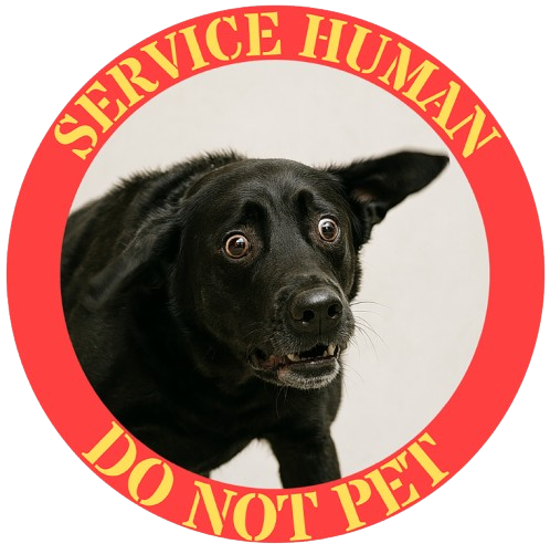 Service Human Do Not Pet Tee — Funny Service Dog Shirt