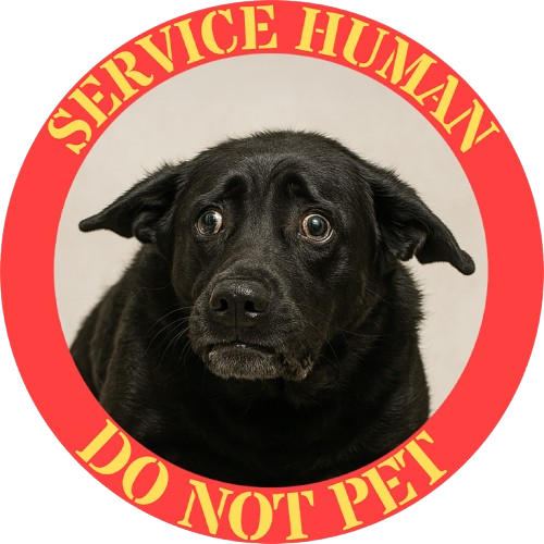 Service Human "Do Not Pet" T-Shirt — Service Dog Handler Tee