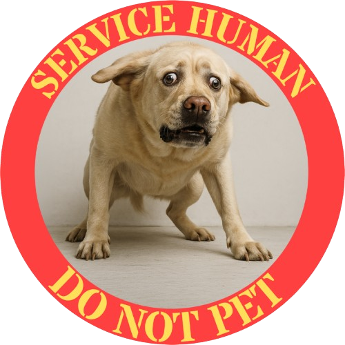 Service Human 'Do Not Pet' T-Shirt — Funny Service Dog Awareness Tee