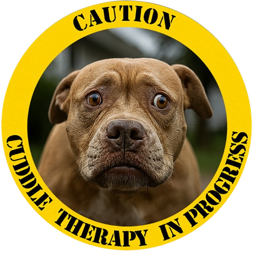 Dog Therapy T‑Shirt — "Caution: Canine Therapy in Progress"