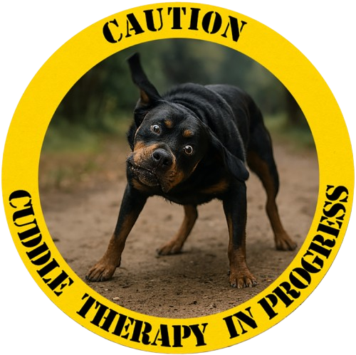 Caution: Canine Therapy In Progress T-Shirt — Dog Lover Tee