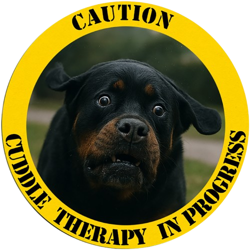 Dog Therapy Tee — “Caution: Canine Therapy in Progress” Shirt