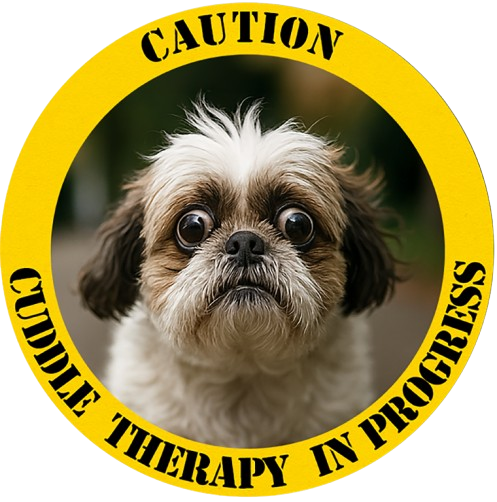 Caution: Cuddle Therapy In Progress — Dog Graphic T-Shirt