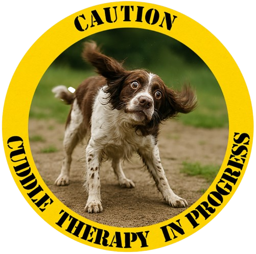 Caution: Cuddle Therapy In Progress T-Shirt – Springer Spaniel Dog Lover Tee