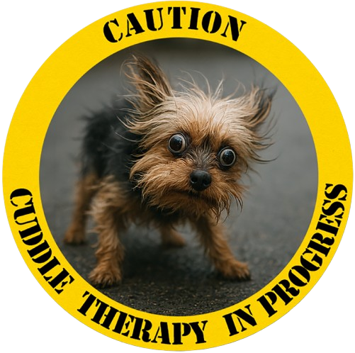 T‑Shirt — "Caution: Cuddle Therapy in Progress" Dog Graphic Tee