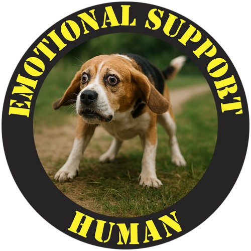 Emotional Support Human T‑Shirt – Funny Dog Rescue Tee