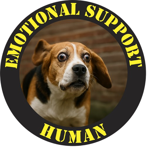 Emotional Support Human T-Shirt – Funny Dog Therapy Tee