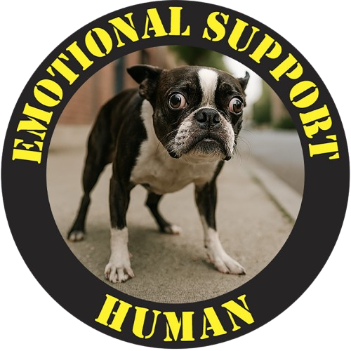 Emotional Support Human Tee — Funny Dog Pet Lover T-Shirt