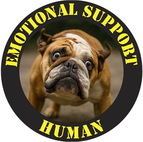 Emotional Support Human T-Shirt — Funny Dog Rescue Tee for Dog Lovers