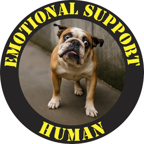 Emotional Support Human T‑Shirt — Funny Dog Lover Tee