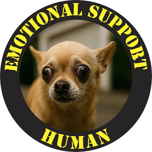 Emotional Support Human T-Shirt — Cute Chihuahua Pet Therapy Tee