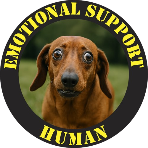 Dachshund "Emotional Support Human" T‑Shirt