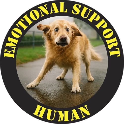 Emotional Support Human T-Shirt — Cute Dog Photo Tee