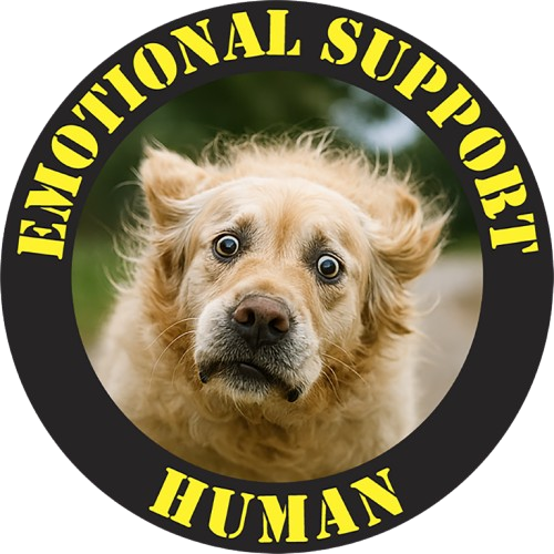 Emotional Support Human T-Shirt — Funny Rescue Dog Pet Lover Tee