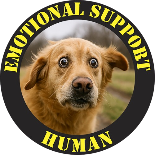 Emotional Support Human T-Shirt — Funny Dog Rescue Pet Lover Tee