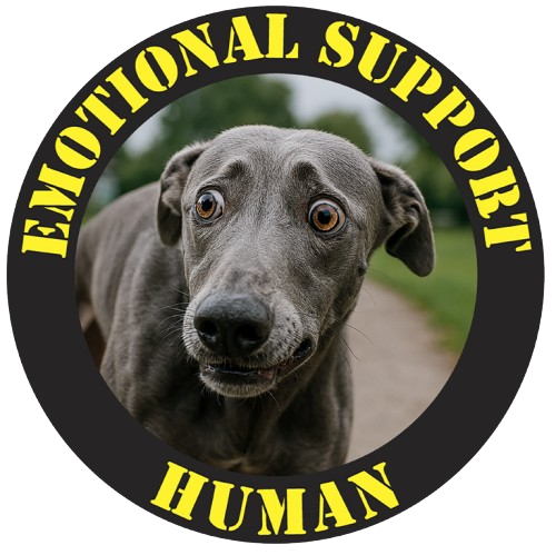 Emotional Support Human T-Shirt — Funny Dog Photo Tee for Pet Lovers