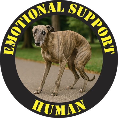 Emotional Support Human T-Shirt — Funny Rescue Dog Graphic Tee