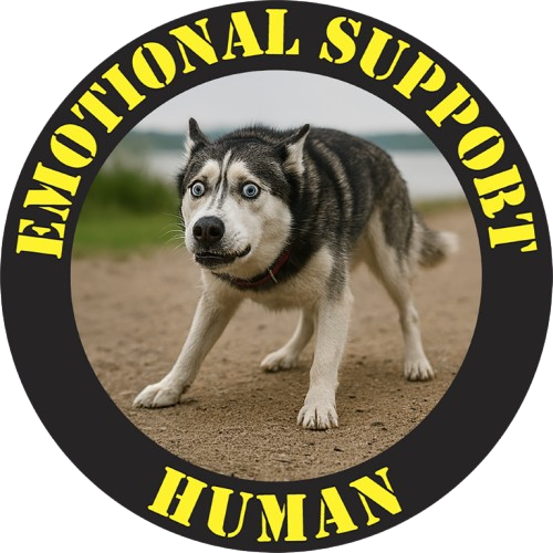 T-Shirt — "Emotional Support Human" Dog Graphic Tee