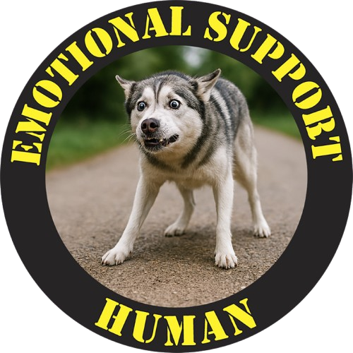 Emotional Support Human T-Shirt — Funny Dog Rescue Tee