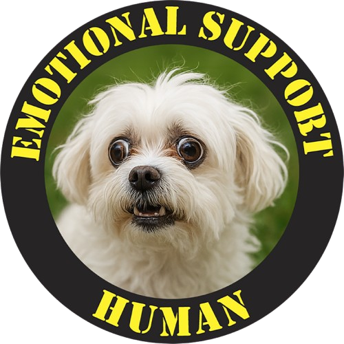 Emotional Support Human T-Shirt — Cute Therapy Dog Graphic Tee