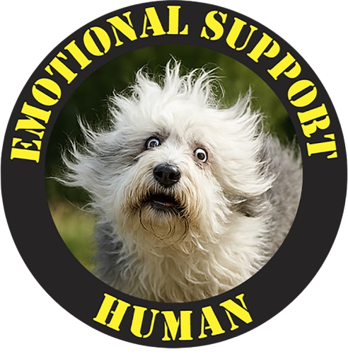 Emotional Support Human Tee — Funny Dog Photo Graphic T-Shirt