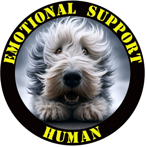 Emotional Support Human T-Shirt — Cute Dog Face Graphic Tee for Dog Lovers