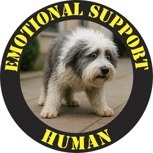 Emotional Support Human T-Shirt – Cute Puppy Rescue Shirt
