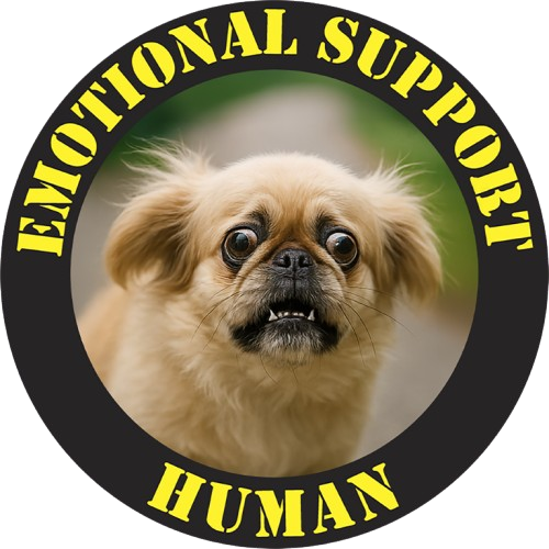 Emotional Support Human T-Shirt — Funny Pug Pet Lover Tee