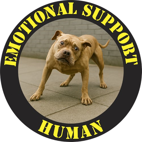 T-Shirt — "Emotional Support Human" Funny Dog Rescue Tee