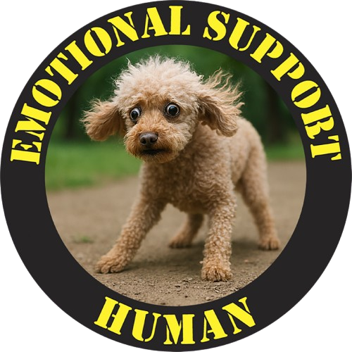 Emotional Support Human T-Shirt — Cute Puppy Novelty Tee