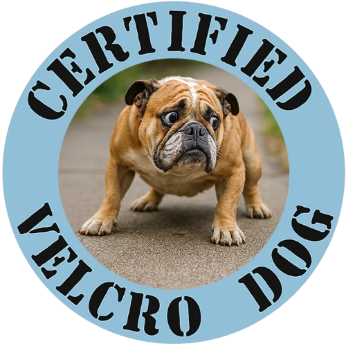 Certified Velcro Dog T-Shirt — Funny Bulldog Pet Lover Tee