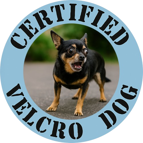 Certified Velcro Dog T-Shirt — Funny Pet Owner Tee