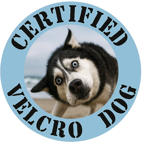 Certified Velcro Dog T-Shirt — Funny Husky Pet Mom/Dad Tee