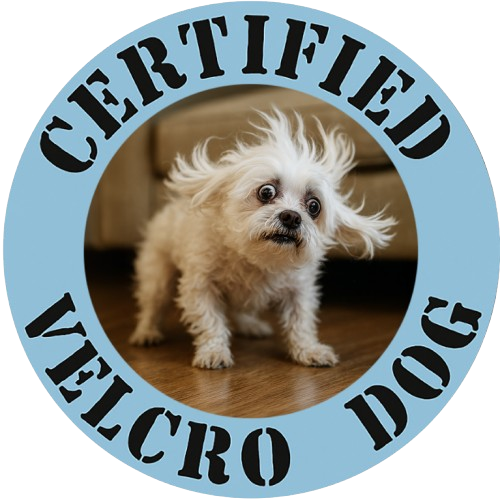 Certified Velcro Dog T-Shirt — Funny Vintage Pet Tee for Dog Lovers