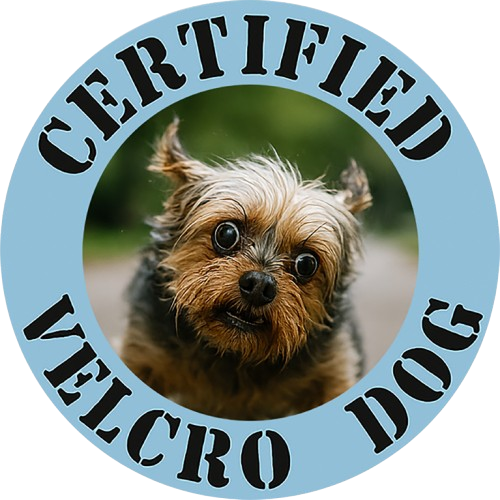Certified Velcro Dog T-Shirt — Funny Puppy Badge Tee