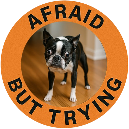 Afraid But Trying Dog Tee