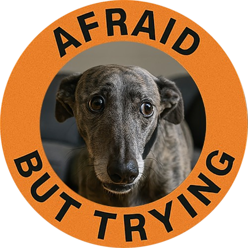 Afraid But Trying Dog T-Shirt