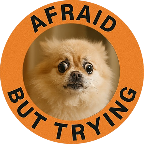 Afraid But Trying Pomeranian T-Shirt