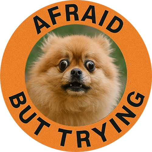 Afraid But Trying Pomeranian T-Shirt