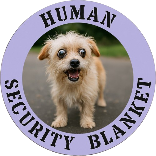 T‑Shirt — "Human Security Blanket" Cute Puppy Graphic Tee