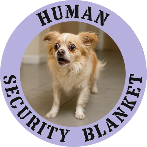 T‑Shirt — "Human Security Blanket" Cute Dog Graphic Tee