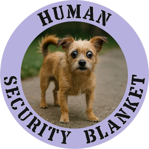 Human Security Blanket T-Shirt — Cute Puppy Graphic Tee