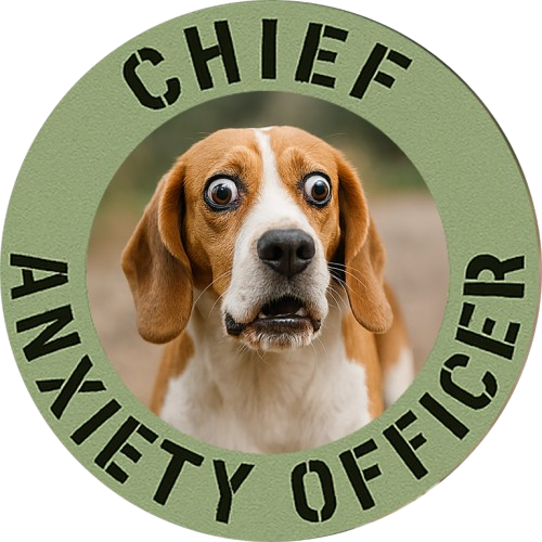 T-Shirt — "Chief Anxiety Officer" Dog Graphic Tee