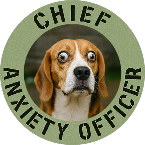 Chief Anxiety Officer Dog T-Shirt — Funny Beagle Pet Lover Tee