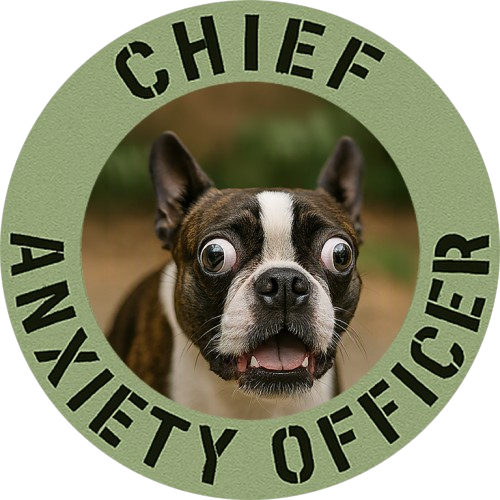 Chief Anxiety Officer Dog T-Shirt – Funny Pet Anxiety Tee