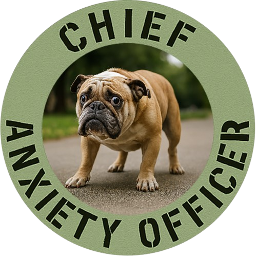 Chief Anxiety Officer T-Shirt — Funny Bulldog Pet Tee