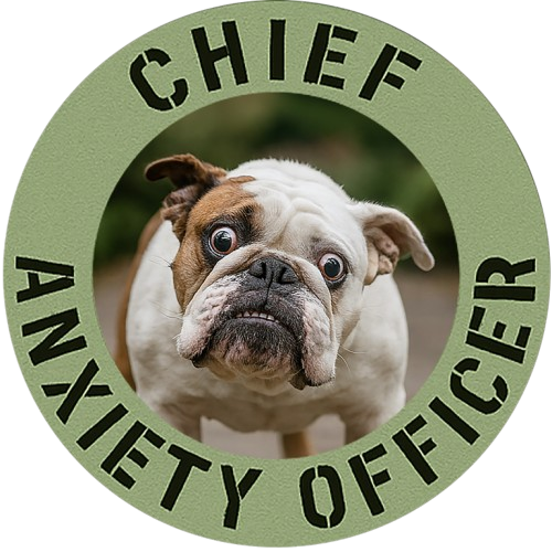 Chief Anxiety Officer Bulldog T-Shirt – Funny Pet Lover Tee