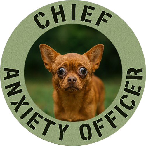 T‑Shirt — "Chief Anxiety Officer" Dog Graphic Tee