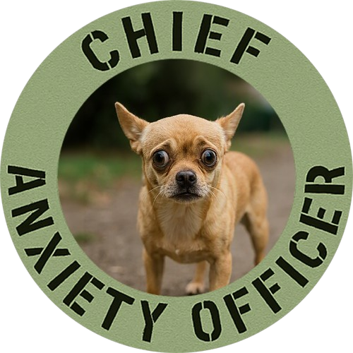Chief Anxiety Officer T-Shirt — Funny Dog Graphic Tee