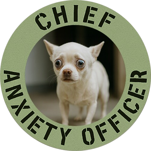 Chief Anxiety Officer T-Shirt — Funny Dog Graphic Tee